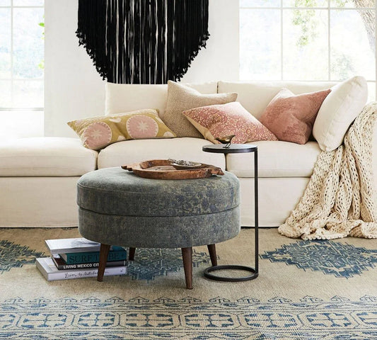 Duke Round Metal Accent Table | Sleek Minimalist Side Table