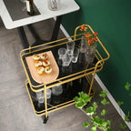 Home Store Rolling Dining Cart & Beverage Station